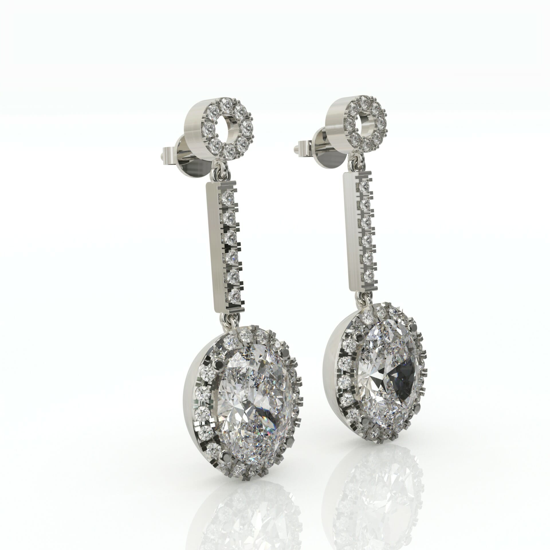 עגילים לכלה וערב יפיפיים דגם: Opal