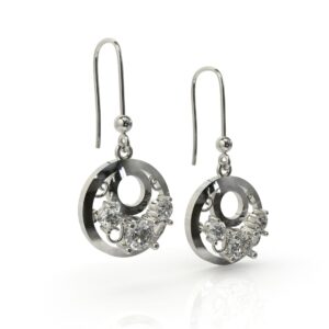 עגיל תלוי ירח וכוכבים דגם: Kimber