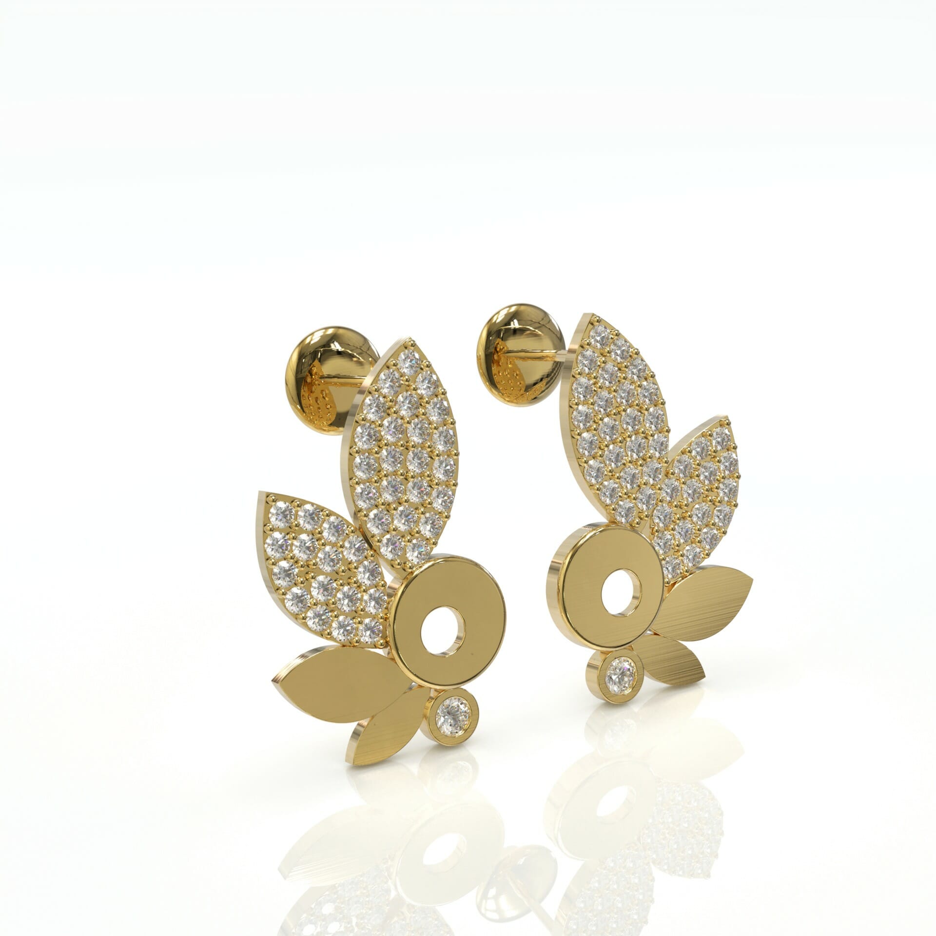 עגילים עדינות בעיצוב ייחודי דגם: Paris