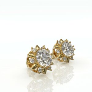 עגילים צמודים מנצנצים ויוקרתיים דגם: Melissa