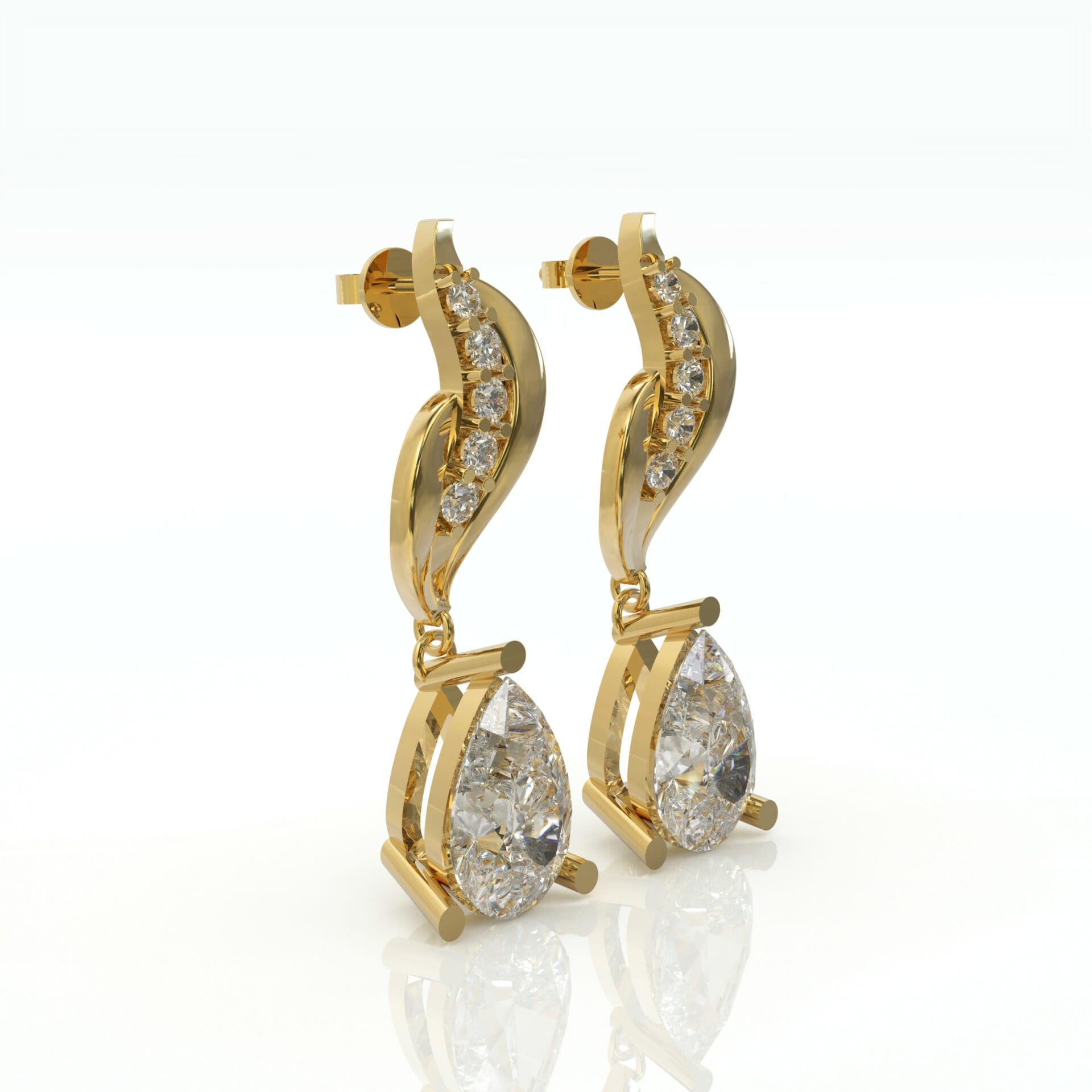 עגילים לכלה לחתונה דגם: Kayla