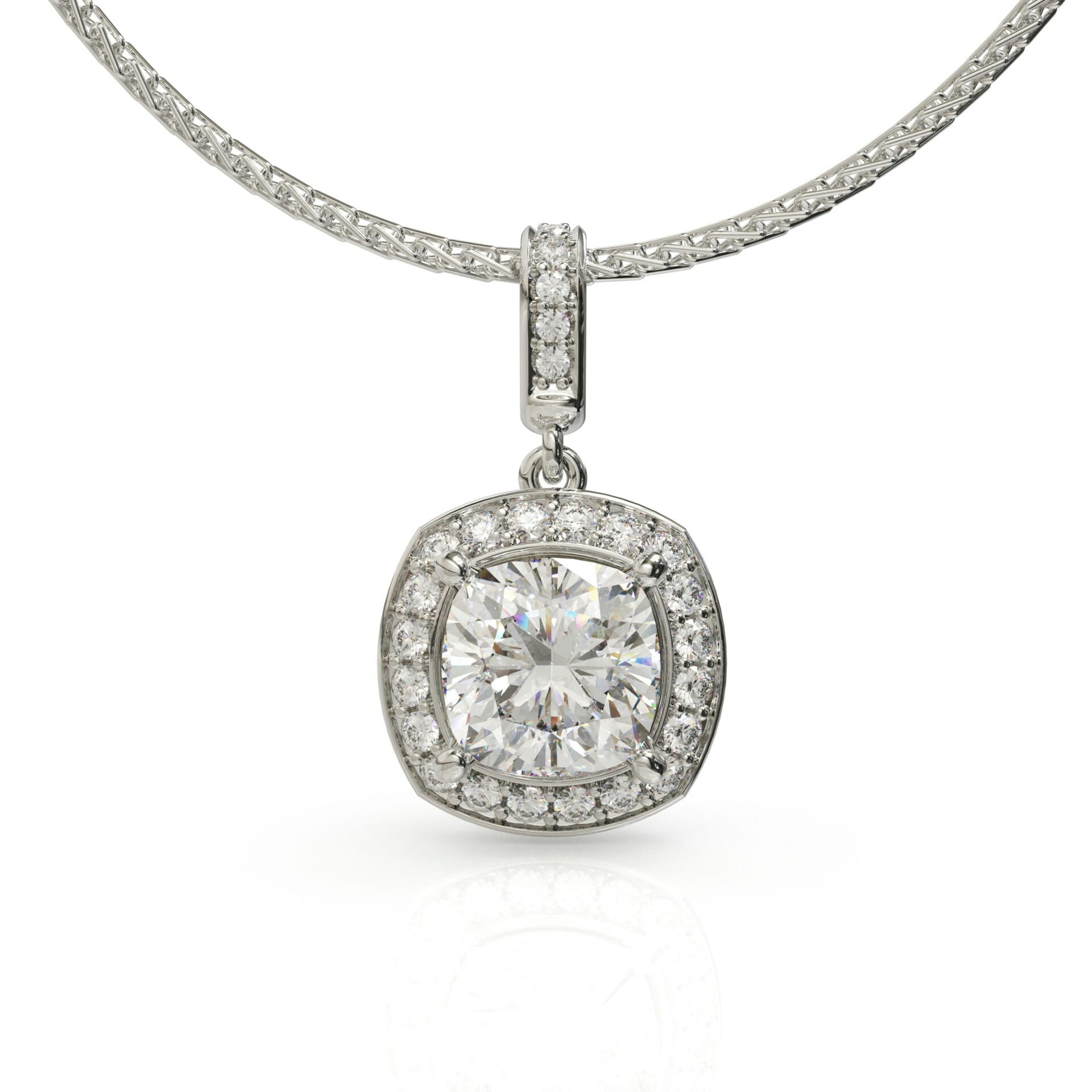 שרשרת זהב יהלומים ויהלום קושן מיוחד דגם: Berlin