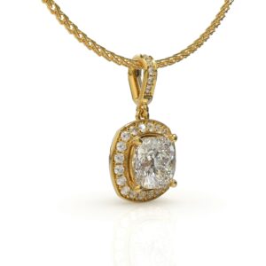 שרשרת זהב יהלומים ויהלום קושן מיוחד דגם: Berlin