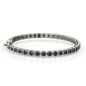 צמיד יוקרתי אבני חן ספיר - דגם: מילאן