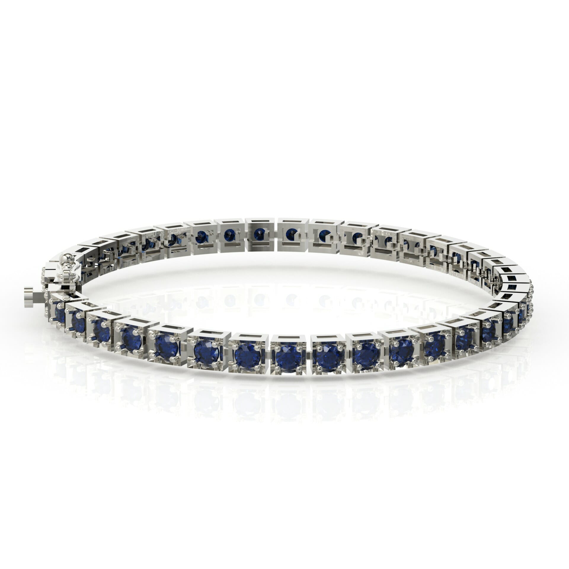 צמיד יוקרתי אבני חן ספיר - דגם: מילאן